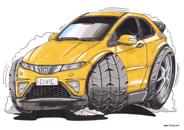 Honda Civic Jaune