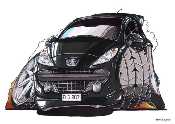 Peugeot 207 Noire