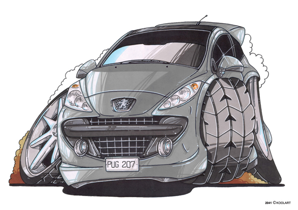Peugeot 207 Grise