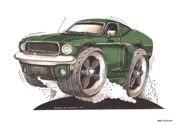 Mustang Bullitt Verte