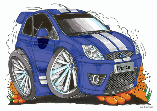 Ford Fiesta ST Bleue