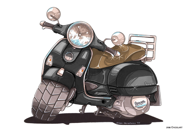 Scooter Vespa LX Noir