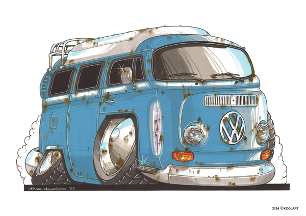 Volkswagen Combi Bleu