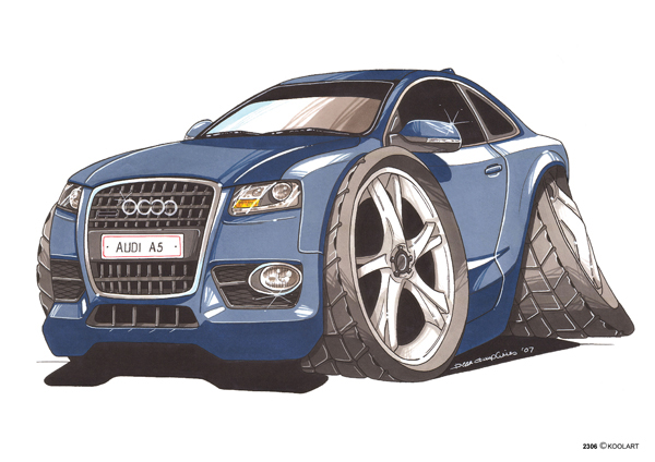 Audi A5 Bleue