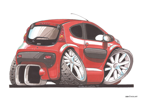 Peugeot 107 Arriere Rouge