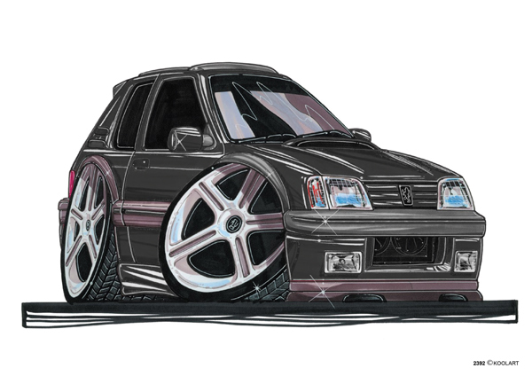 Peugeot 205 Tunning Noire