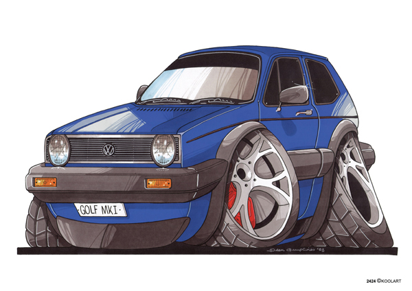 Volkswagen Golf Bleue