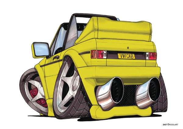VW Golf Cabriolet Jaune