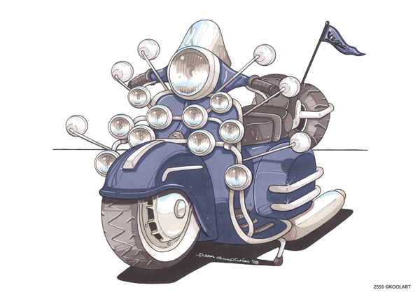 Scooter Vespa 150 GS Bleu