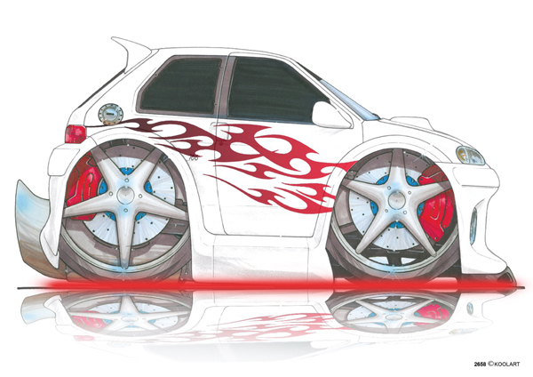 Peugeot 106 Tunning Blanche