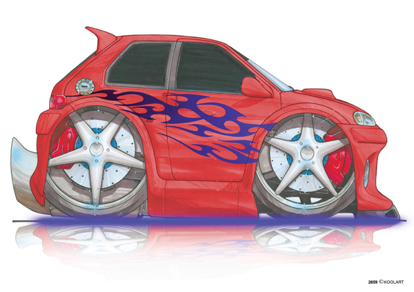 Peugeot 106 Tunning Rouge