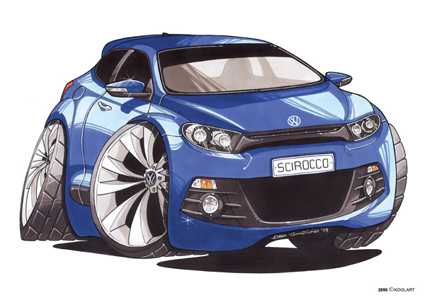 Volkswagen Scirroco Bleu