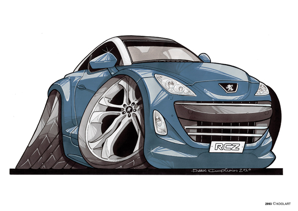 Peugeot RCZ Bleue