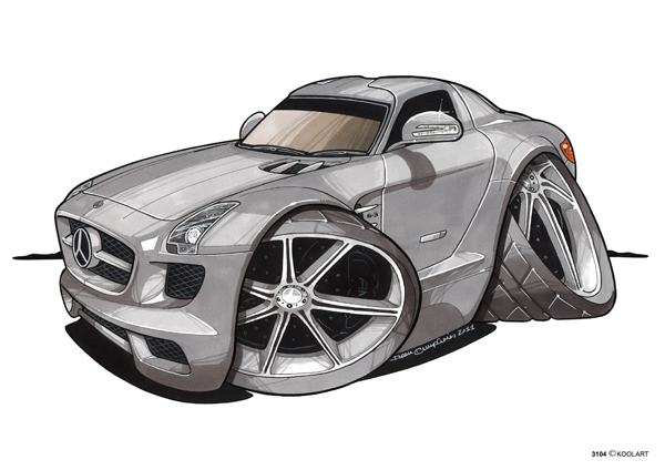 Mercedes SLS AMG Grise