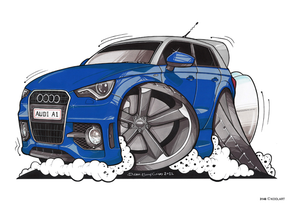 Audi A1 Bleue