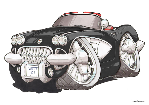 Chevrolet Corvette C1 Noire