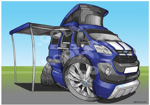 Ford Transit Camper Bleu