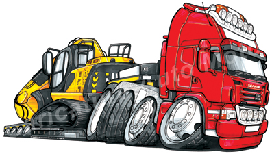 Camion Scania Porte Engins