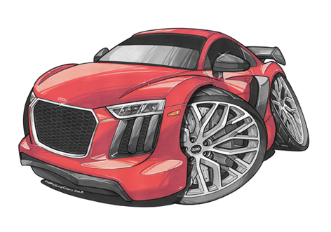 Audi R8 Face Rouge