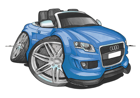 Audi RS4 Cabriolet Bleue