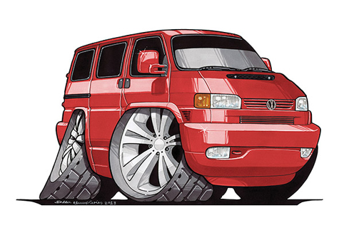 VW Transporter T4 Rouge