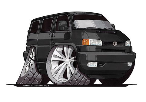 VW Transporter T4 Noir